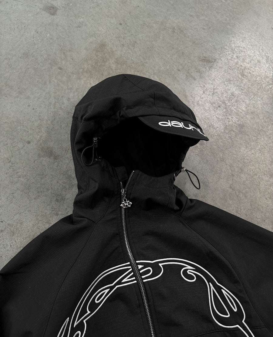 BLACK WINDBREAKER JACKET