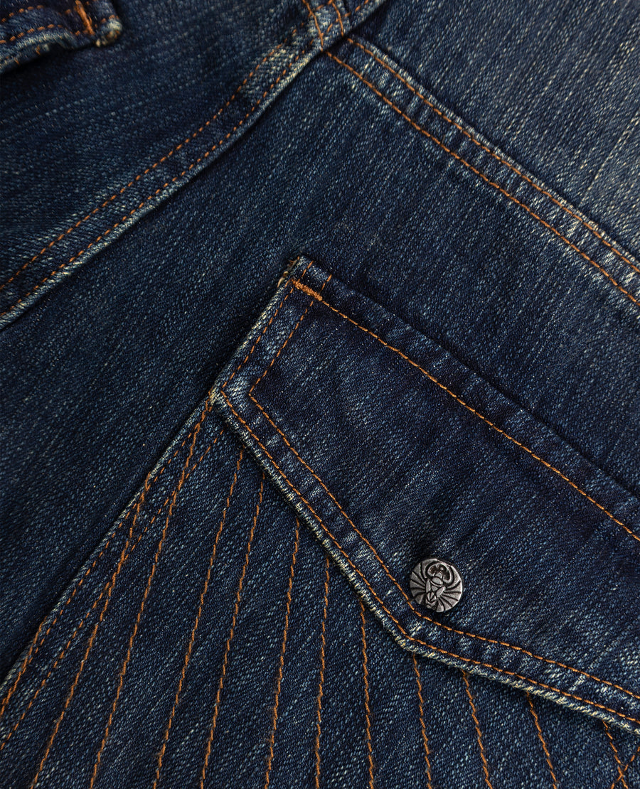 USED POCKETS STRAIGHT DENIM