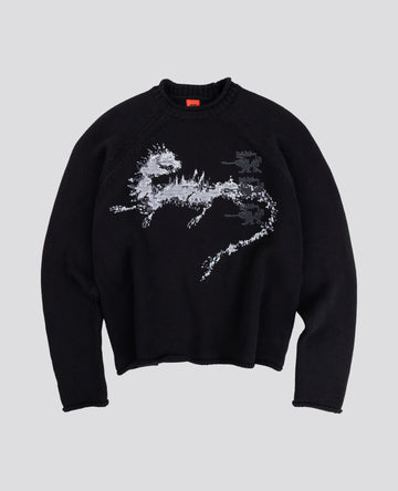 BLACK LOSTBEAST KNITWEAR