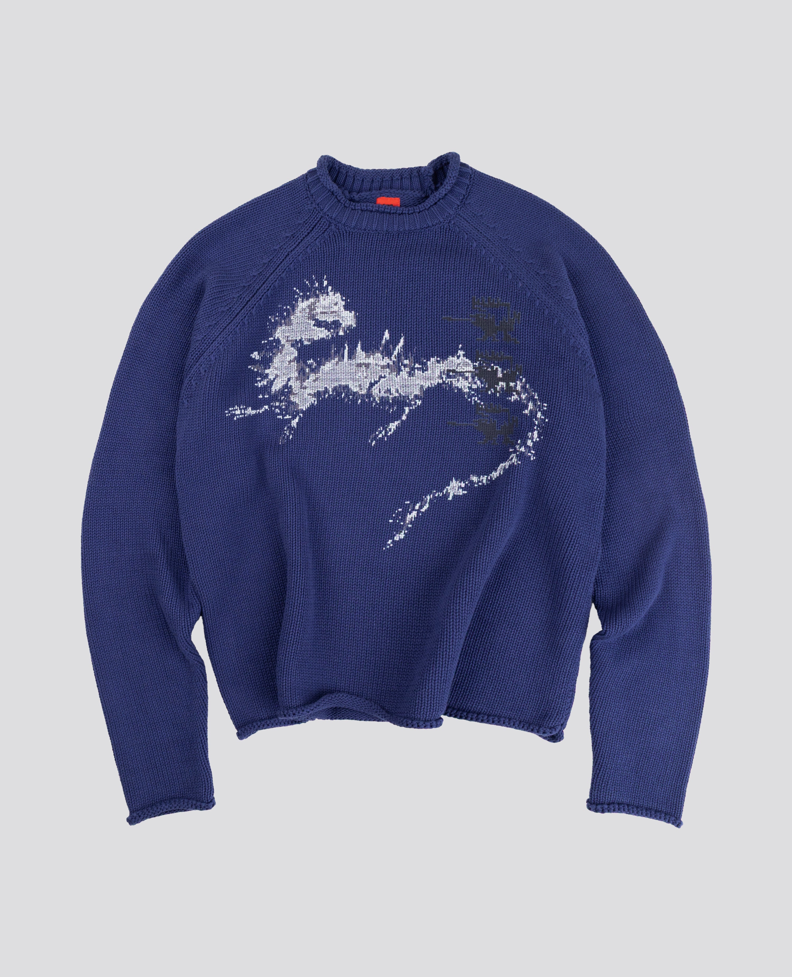 DARKBLUE LOSTBEAST KNITWEAR