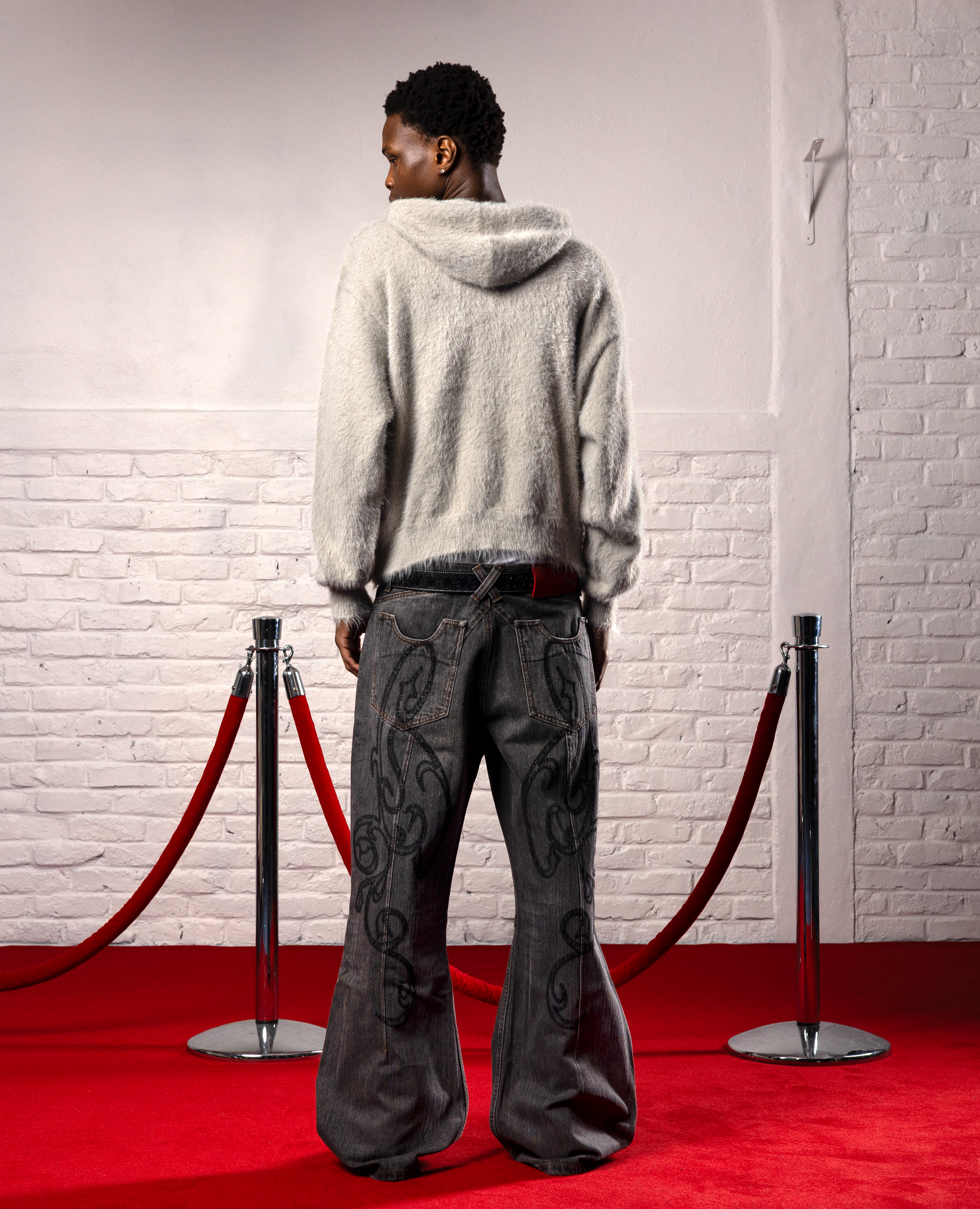 GREY CLASSIC FUR ZIP