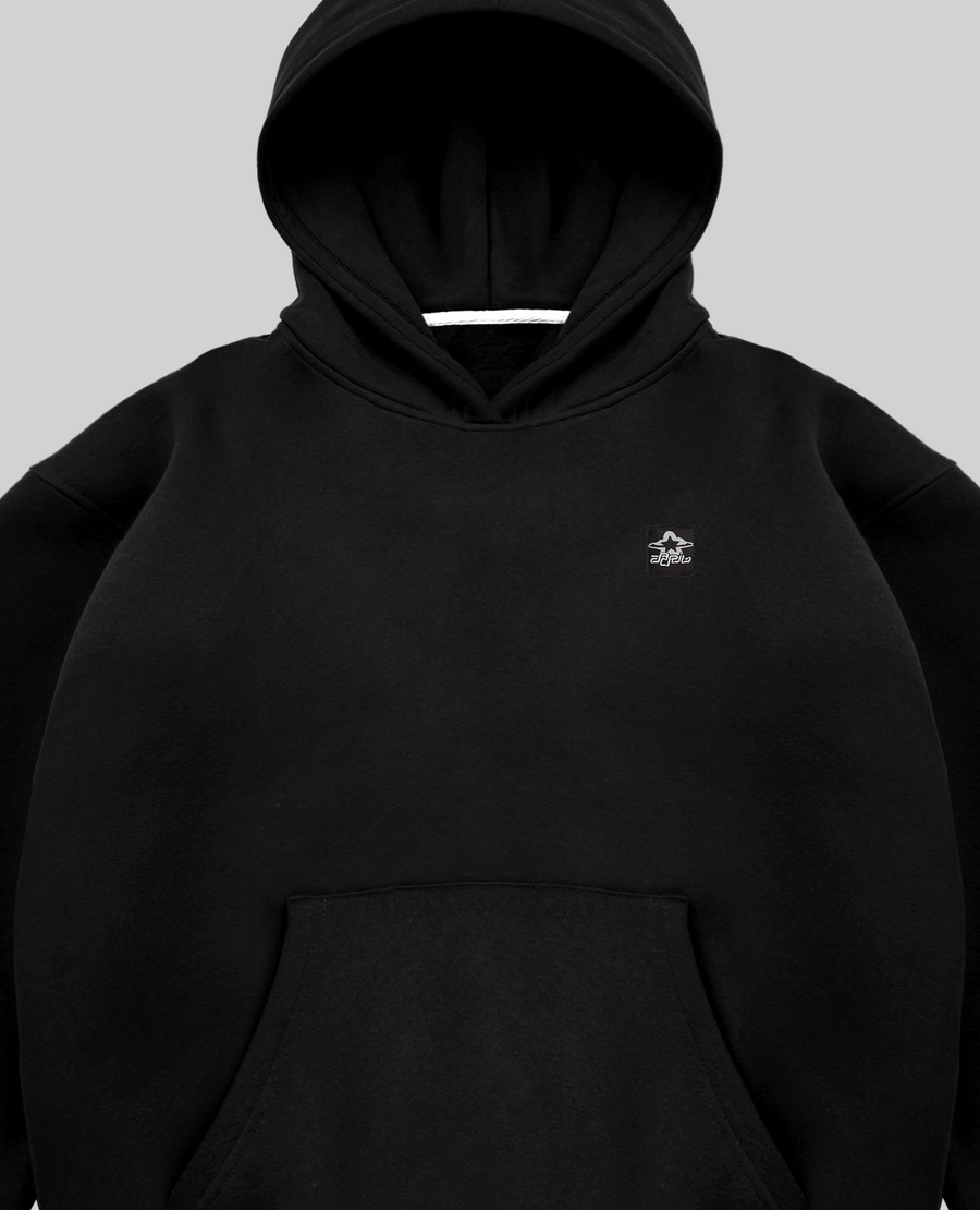 BLACK TRACK HOODIE