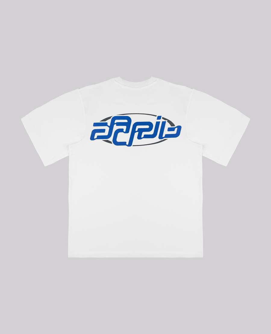 WHITE TRACK T-SHIRT