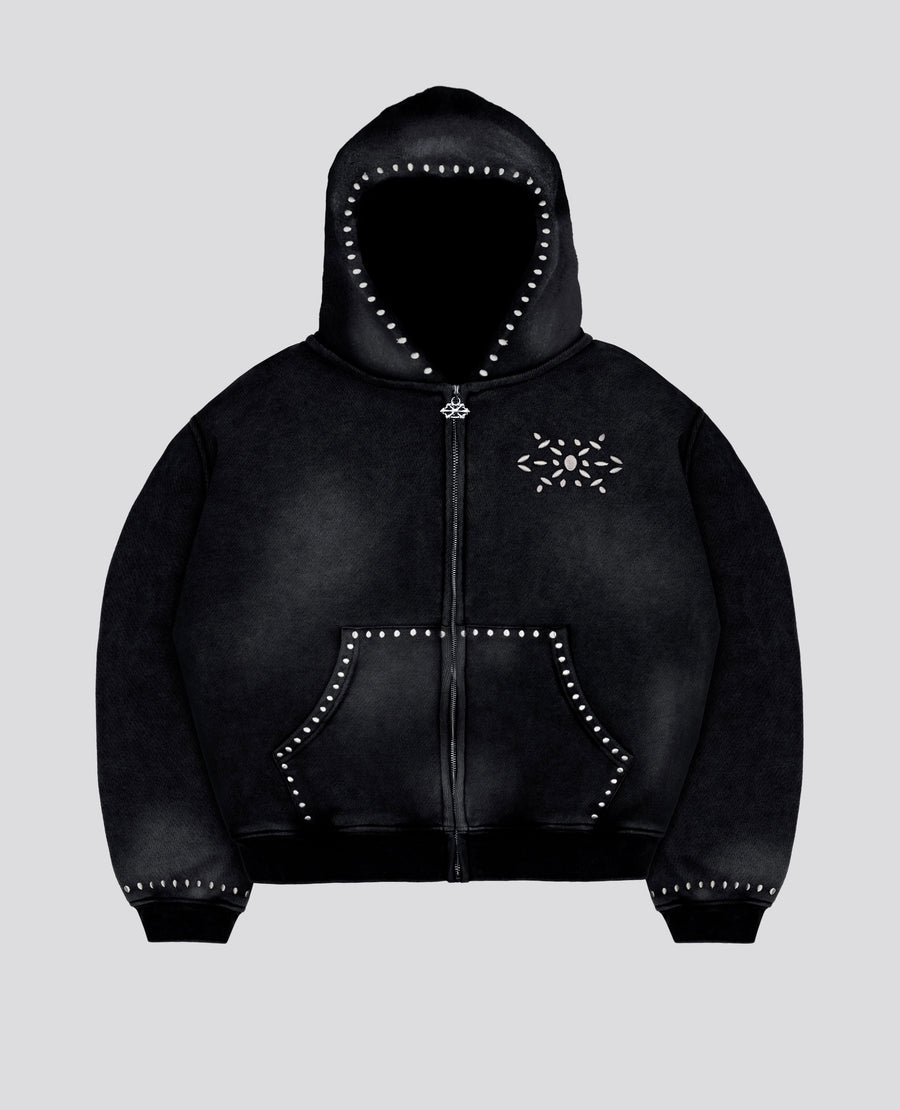 【DAVRILSUPPLY】R0CKSTAR - ULTRA HEAVY ジップアップフーディ R0CKSTAR ZIP BLACK - ULTRA HEAVY – DAVRILSUPPLY
