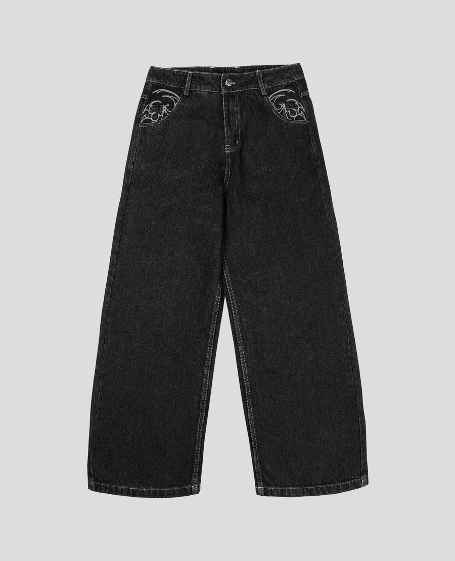 BLACK ORNAMENT PANT