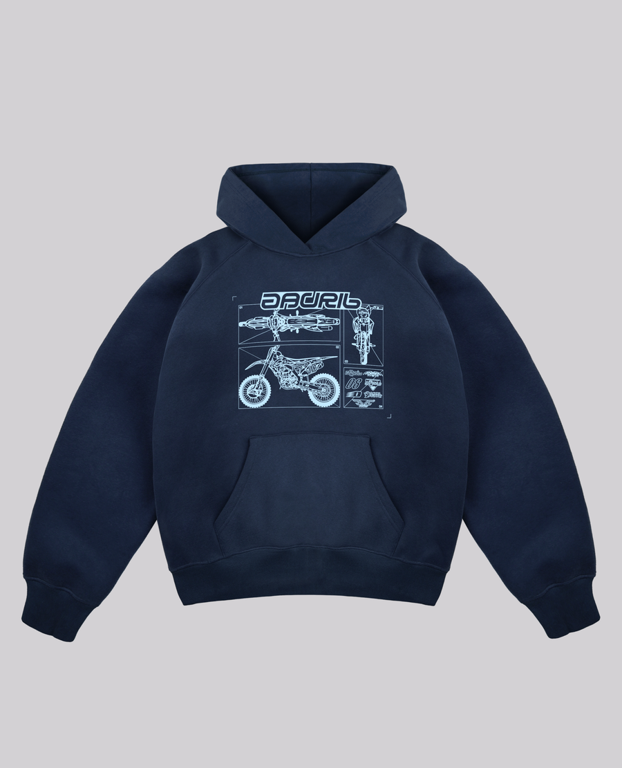 BLUE MOTOR HOODIE