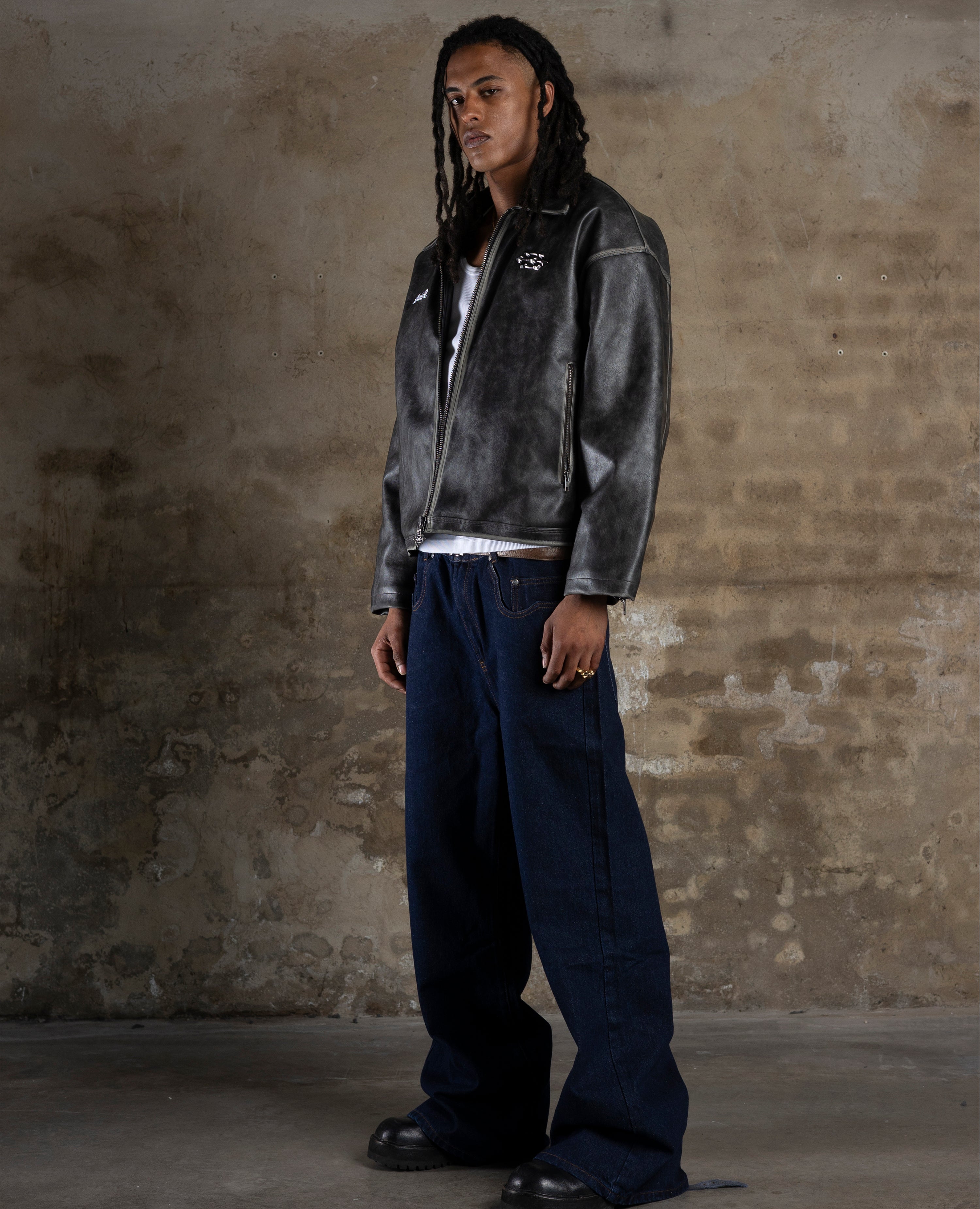 FADED LEATHER JACKET