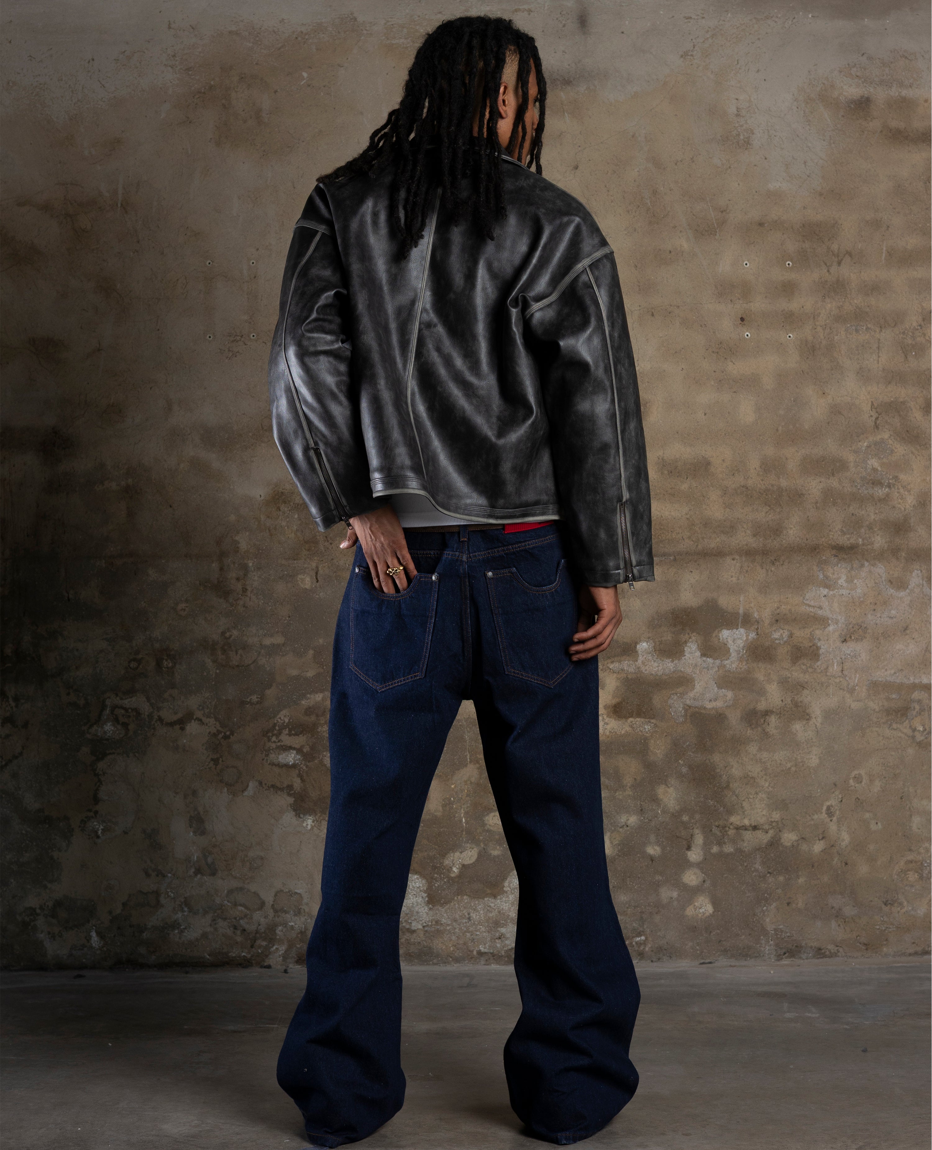 FADED LEATHER JACKET