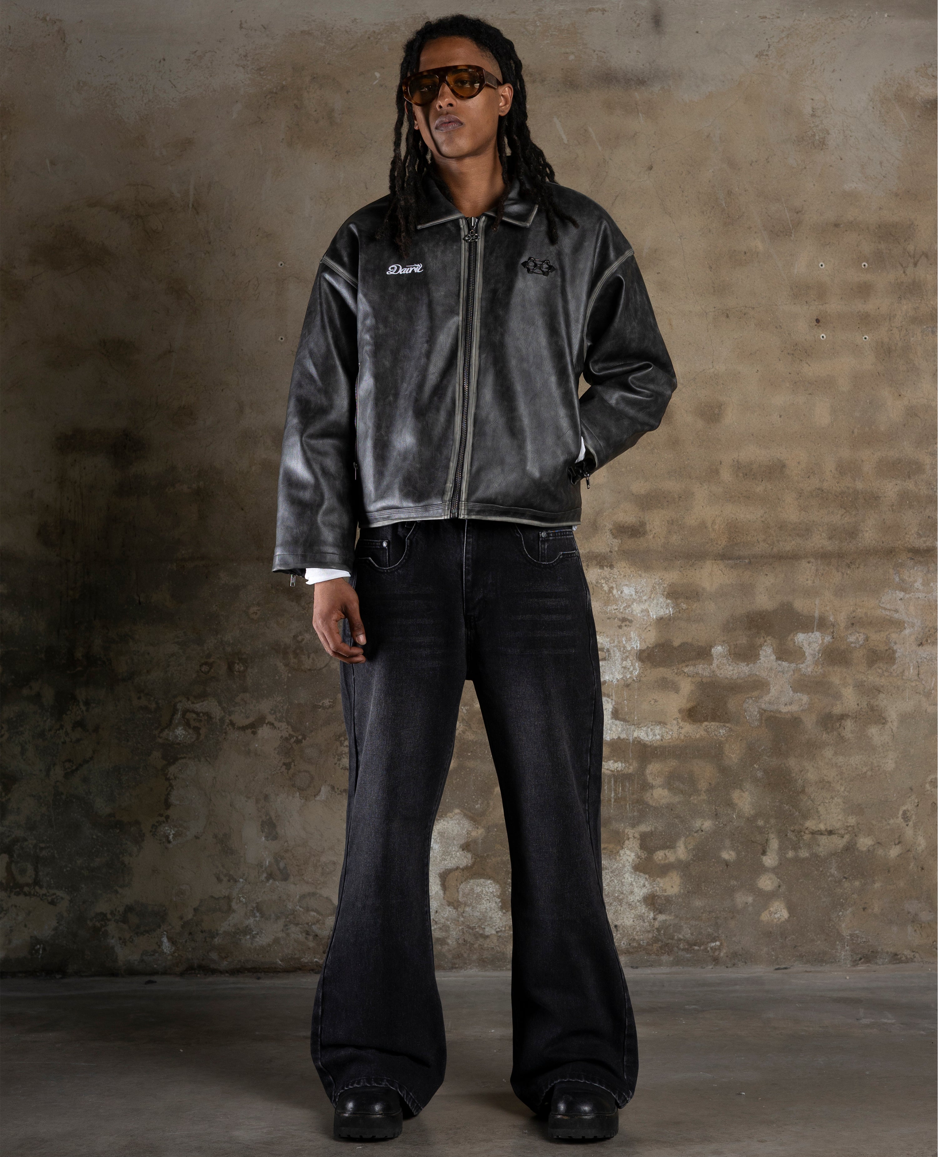 FADED LEATHER JACKET