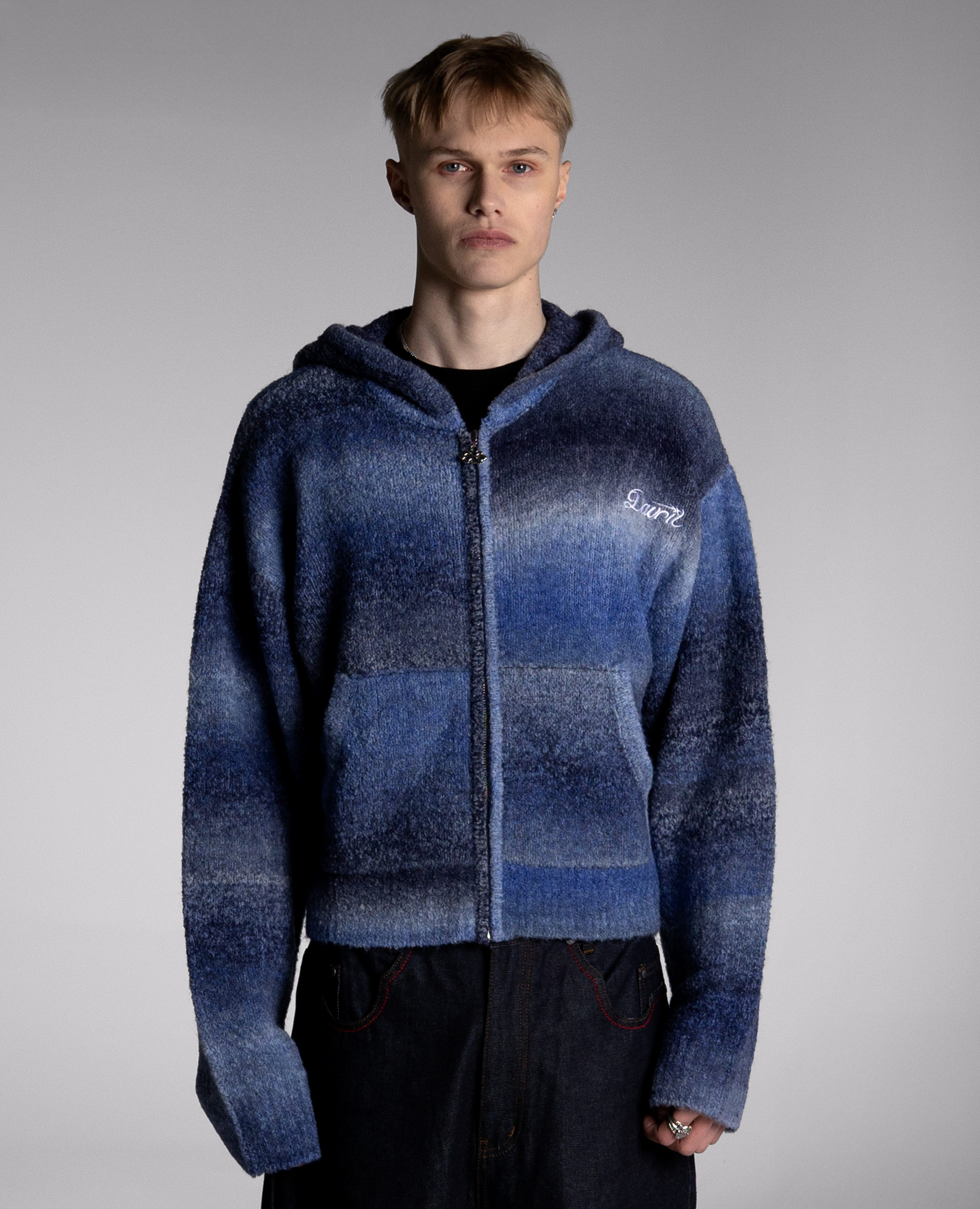 DOWN BLUE GRADIENT ZIP