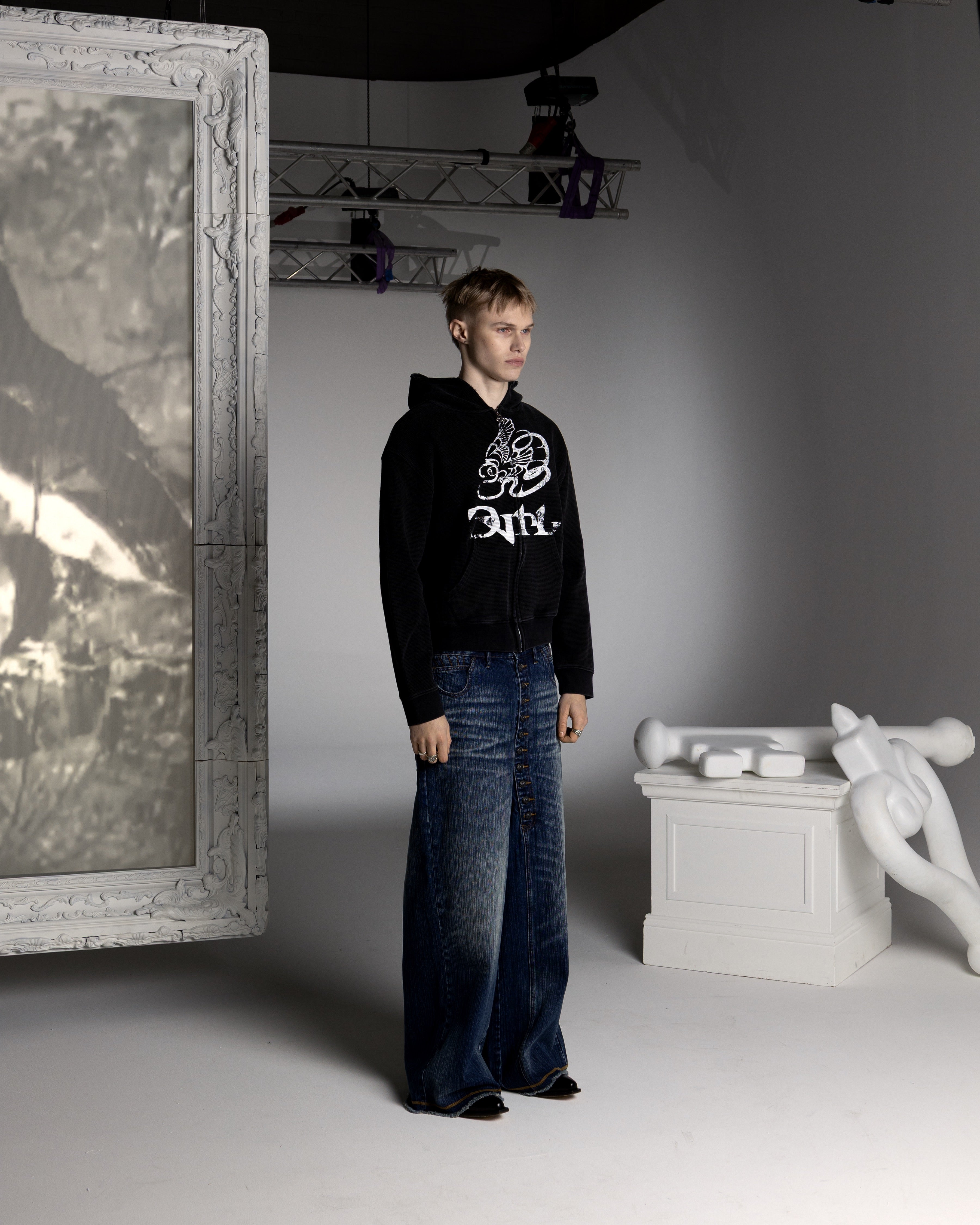 BLACK BATTLE WAFFLE ZIP