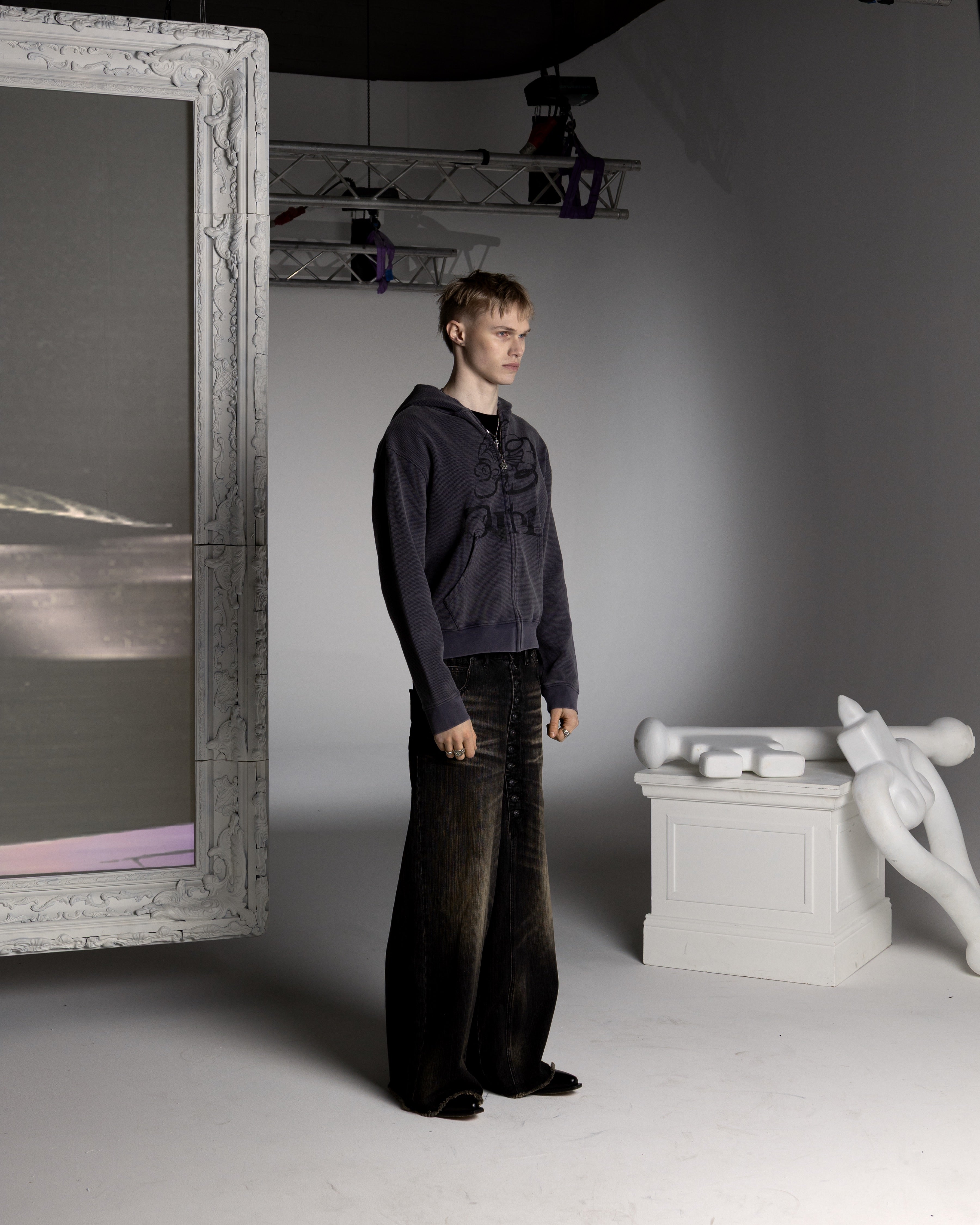 BLUE BATTLE WAFFLE ZIP