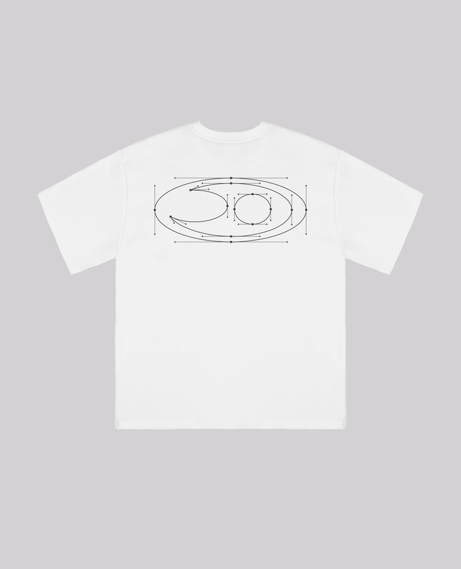 WHITE SEGMENT T-SHIRT