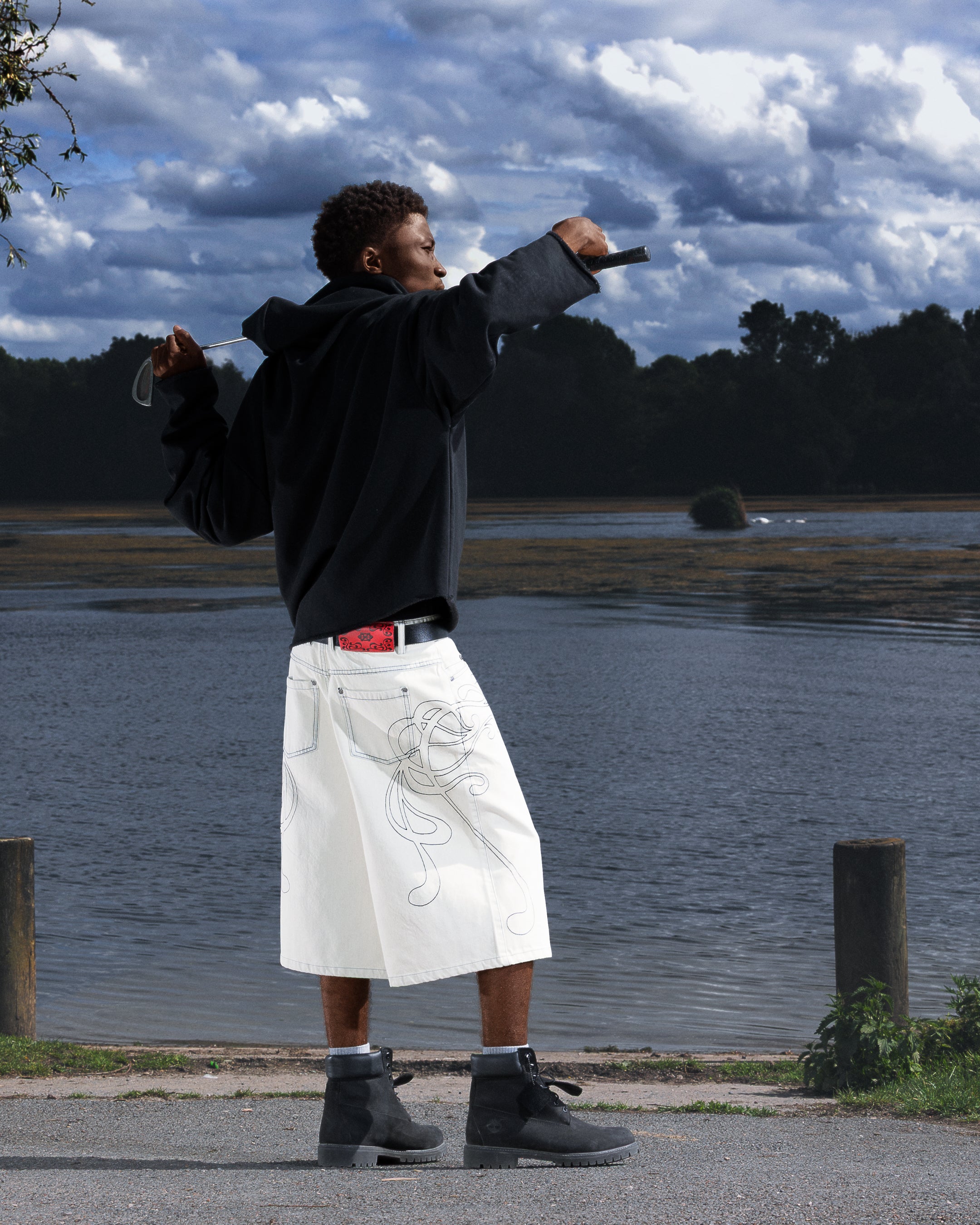 WHITE NEOART JORT