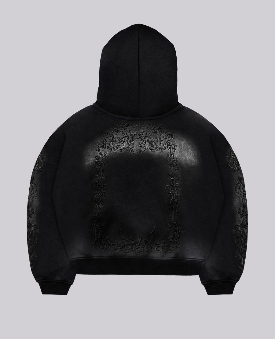 IVY BLACK HOODIE - ULTRA HEAVY