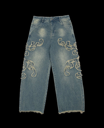 BLUE PATCH DENIM