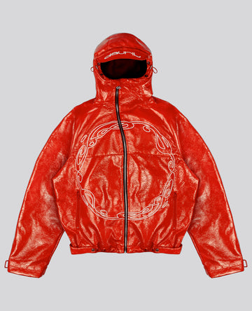 RED WINDBREAKER JACKET